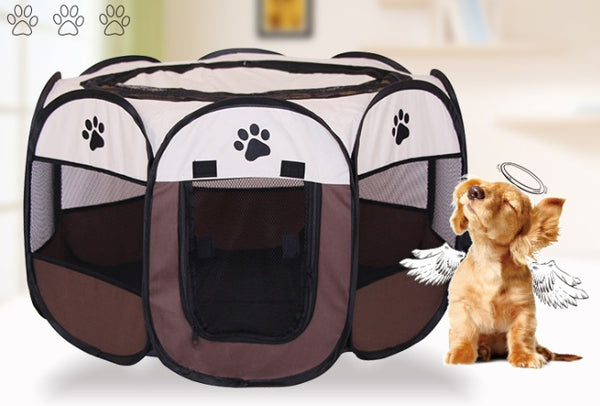 Fast folding octagonal pet fence,cloth, waterproof and catching cat, dog cage, pet cage