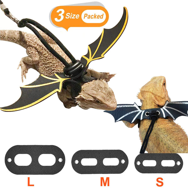 Lizard Pulling Rope Crawling Pet Out Leather Wings Dragon